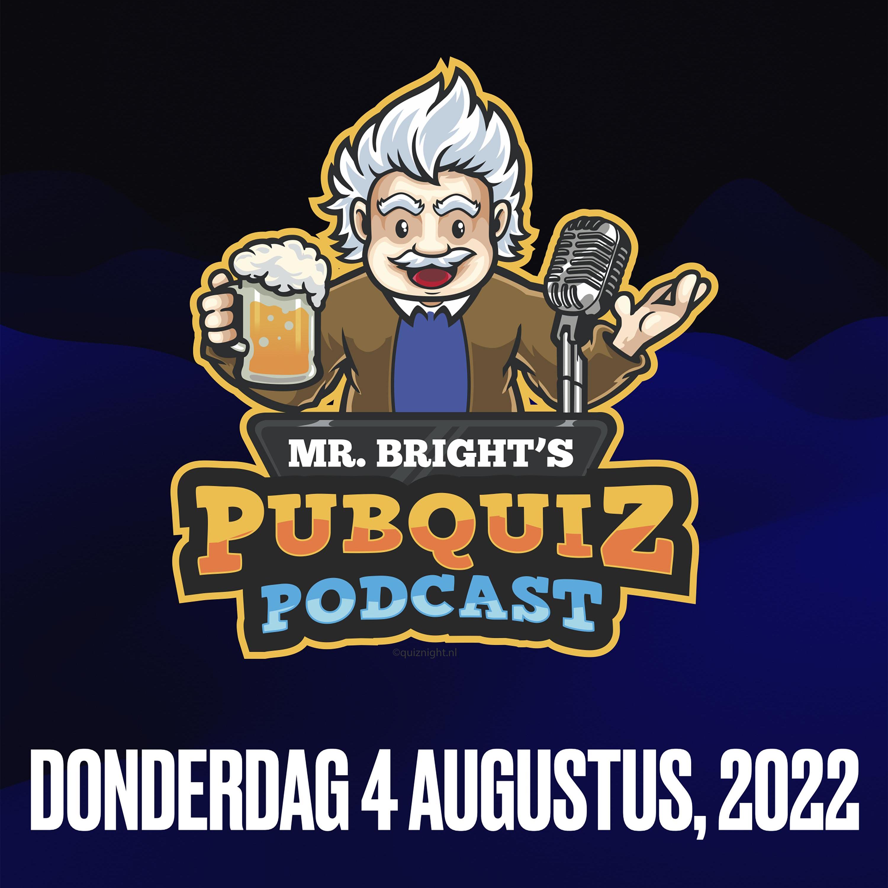 Pubquiz Podcast 4 augustus 2022 episode artwork