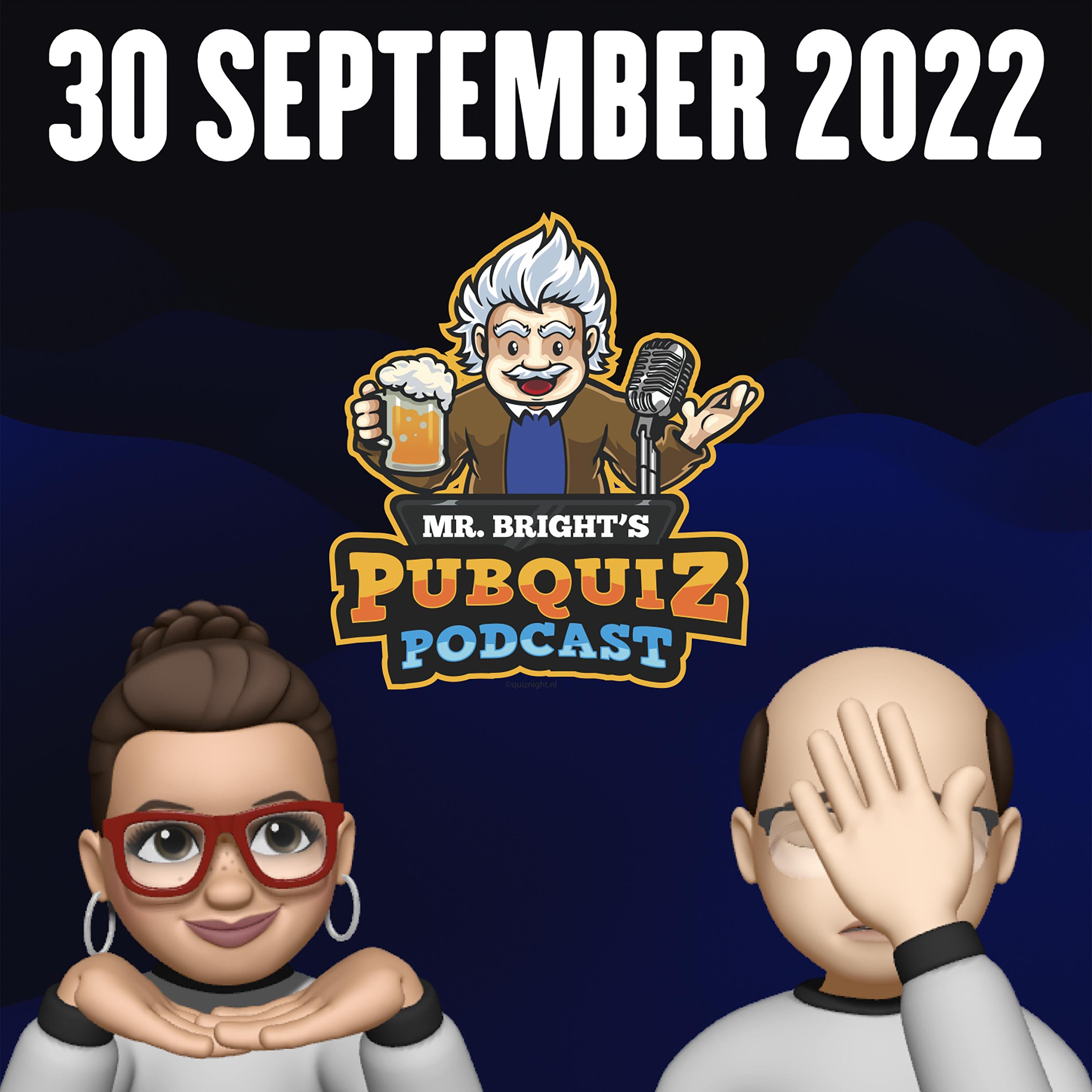 Pubquiz Podcast 30 september 2022 episode artwork