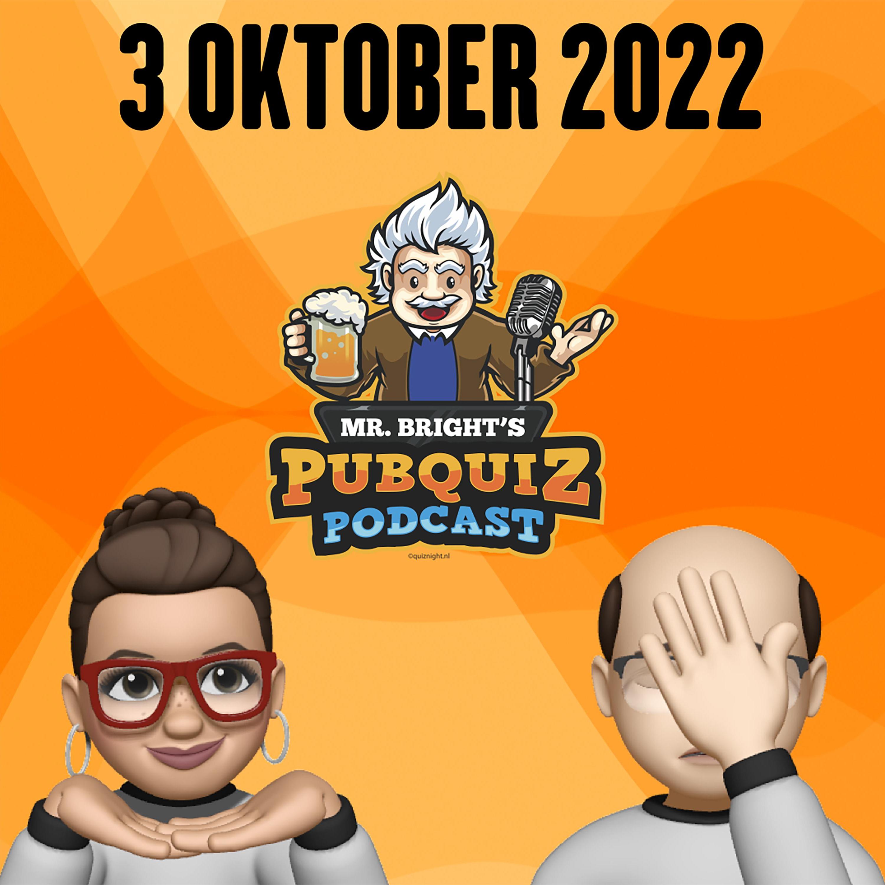 Pubquiz Podcast 3 oktober 2022 episode artwork