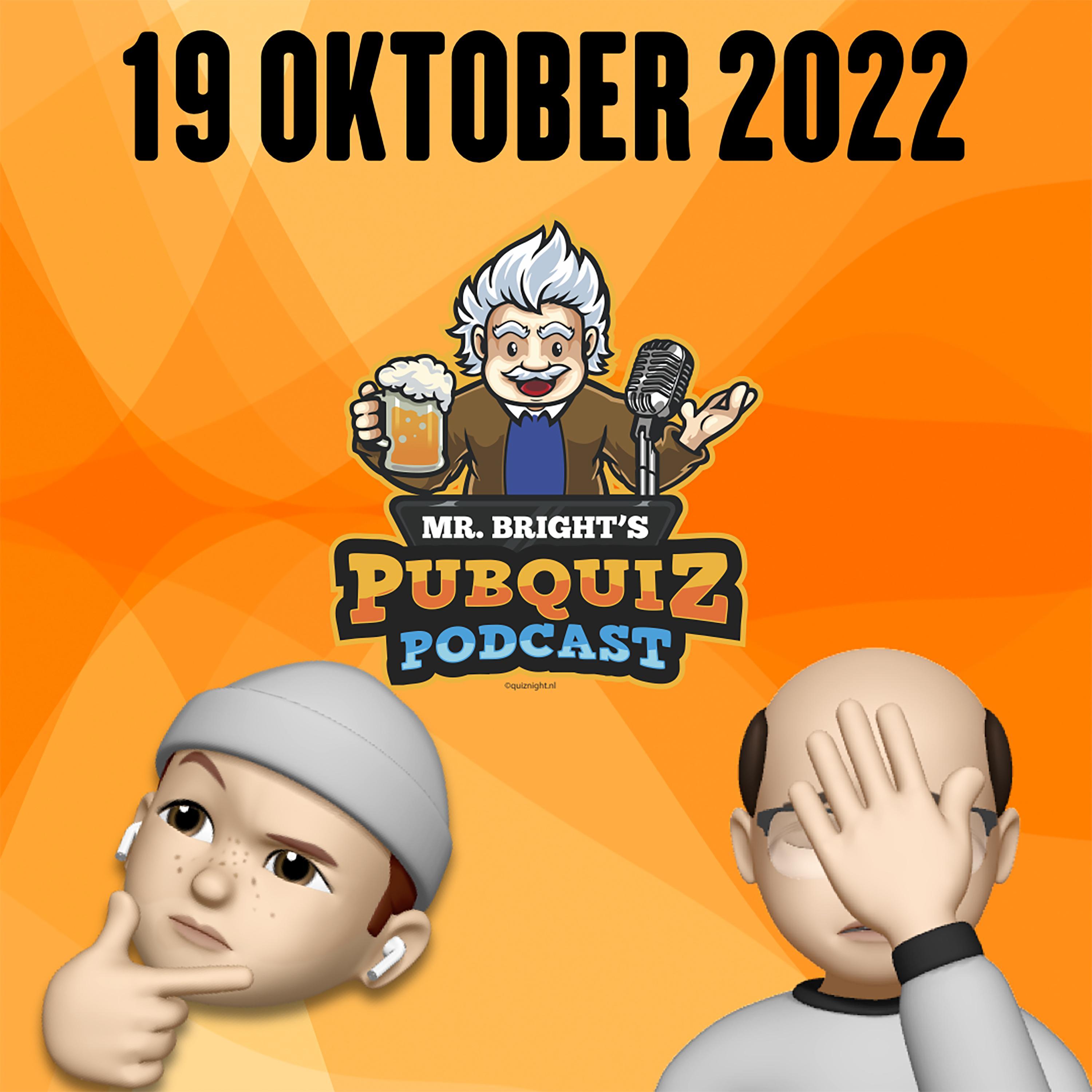 Pubquiz Podcast 19 oktober 2022 episode artwork