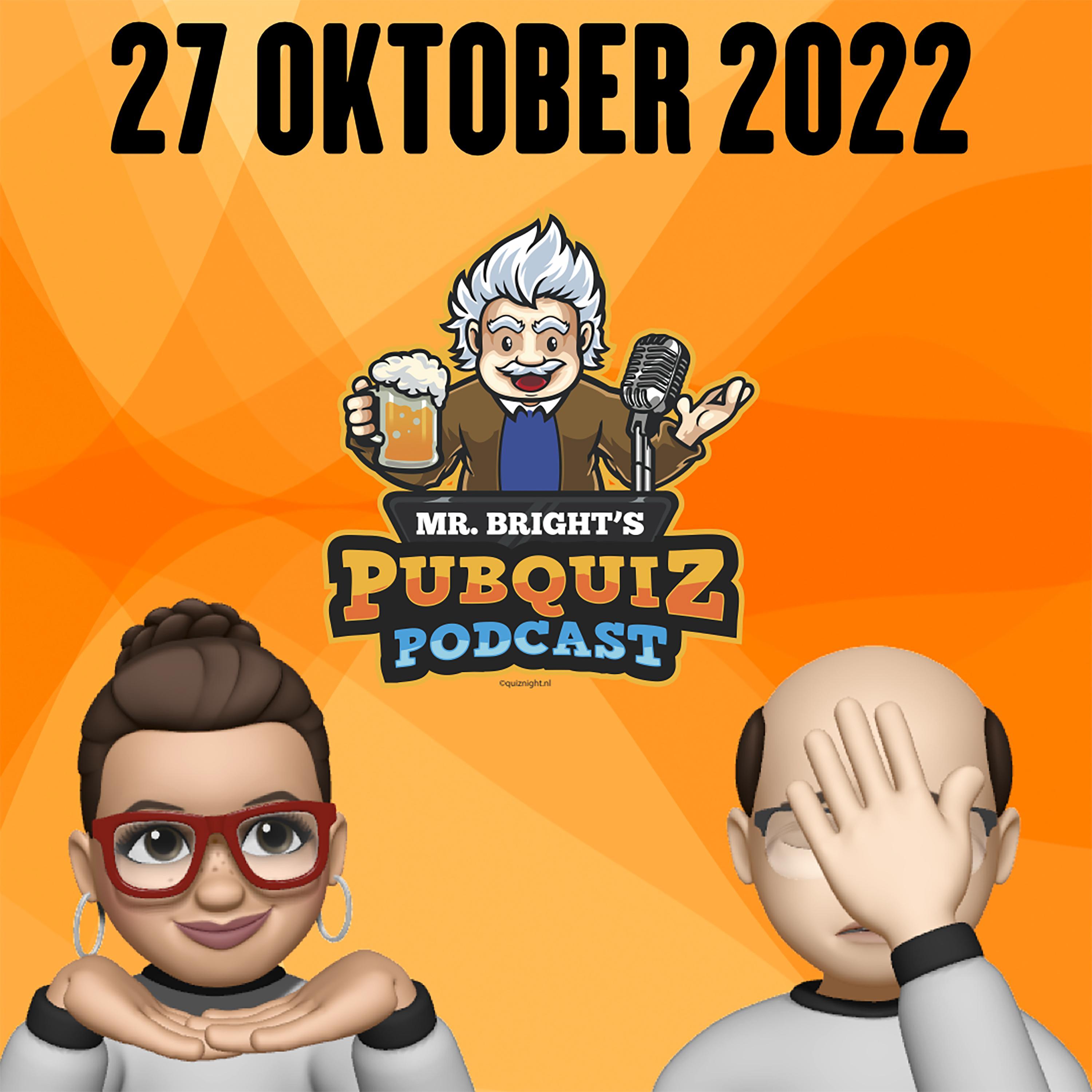Pubquiz Podcast 27 oktober 2022 episode artwork