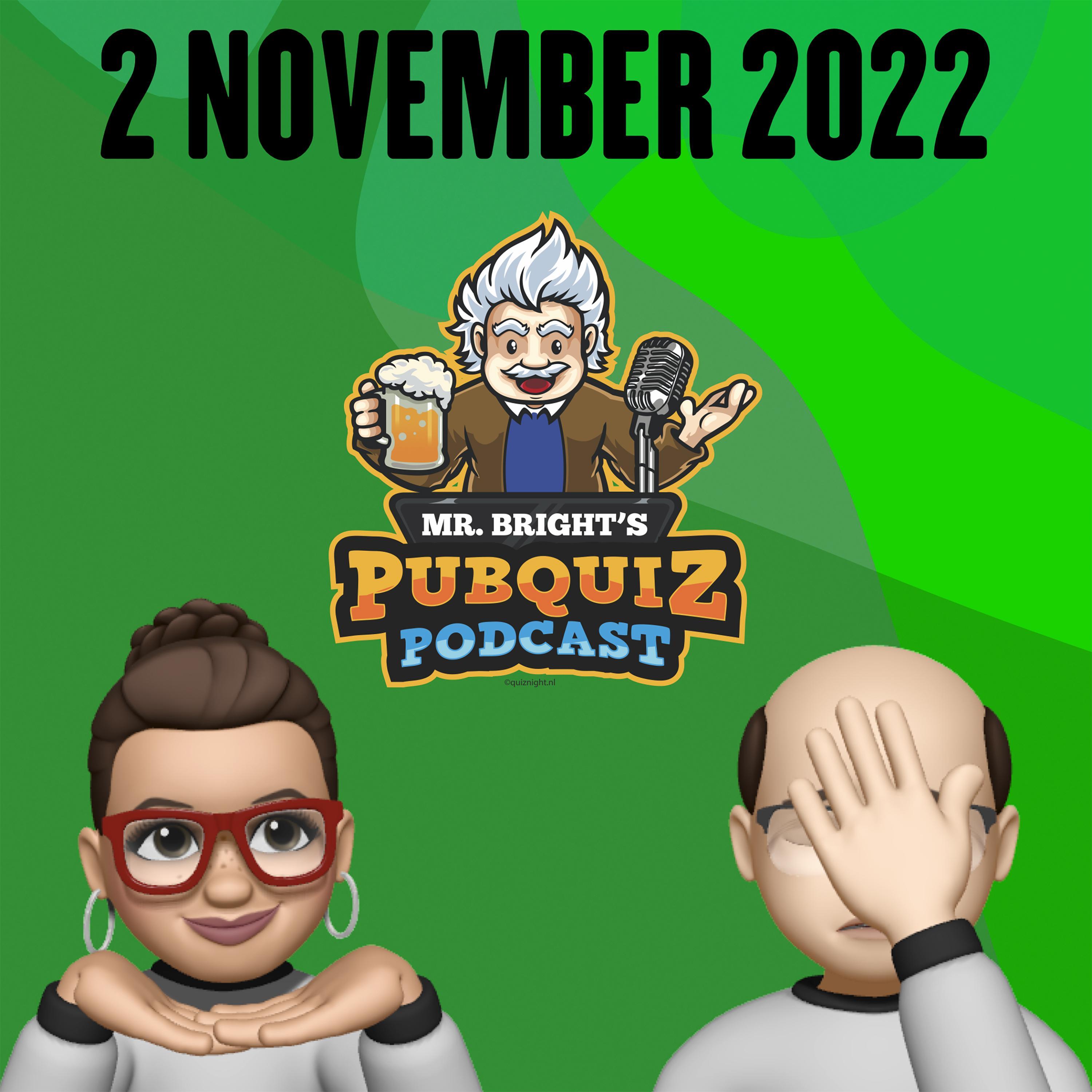 Pubquiz Podcast 2 november 2022 episode artwork
