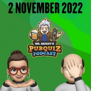 Pubquiz Podcast 2 november 2022