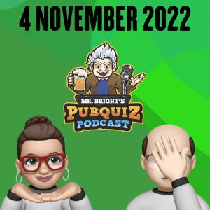 Pubquiz Podcast 4 november 2022