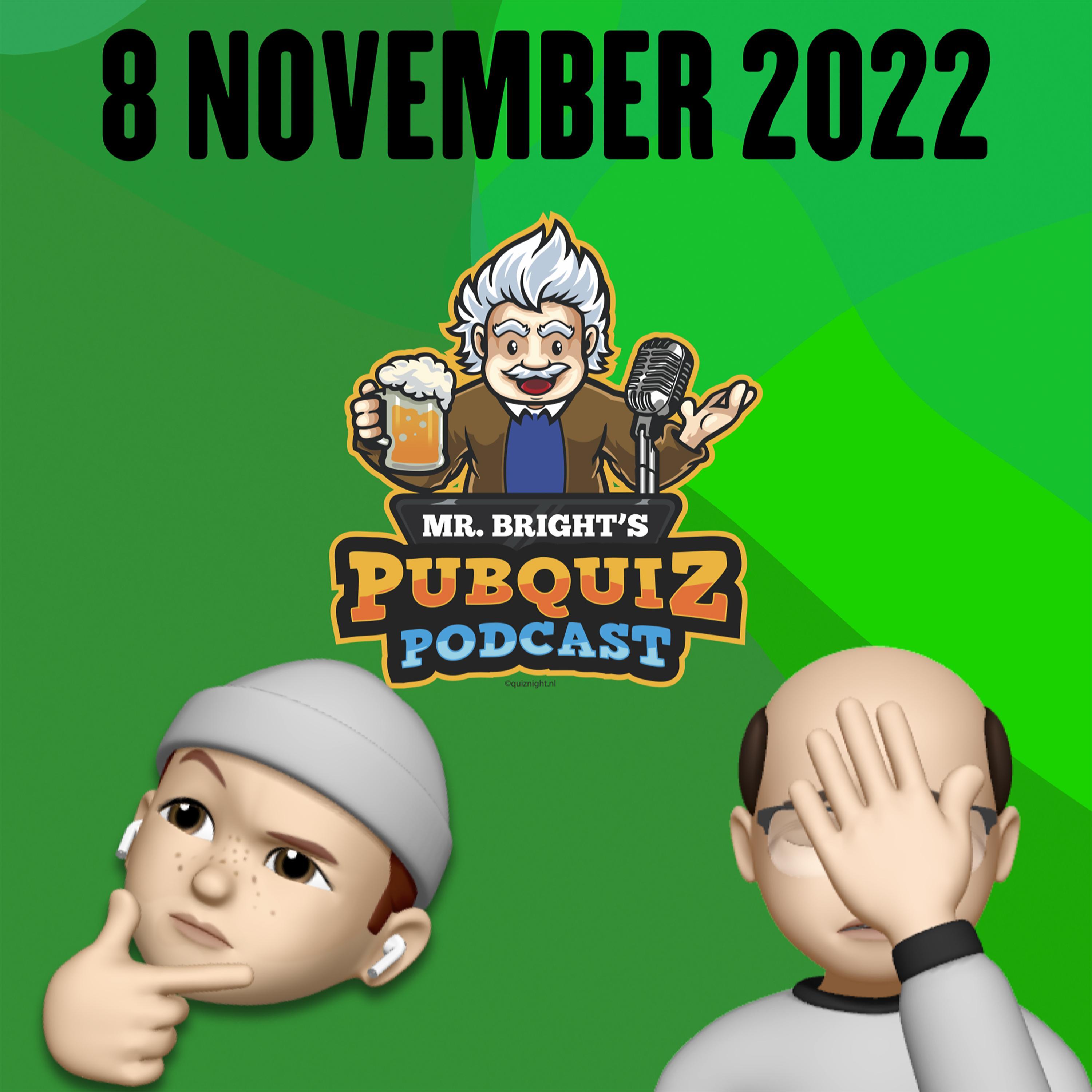 Pubquiz Podcast 8 november 2022 episode artwork