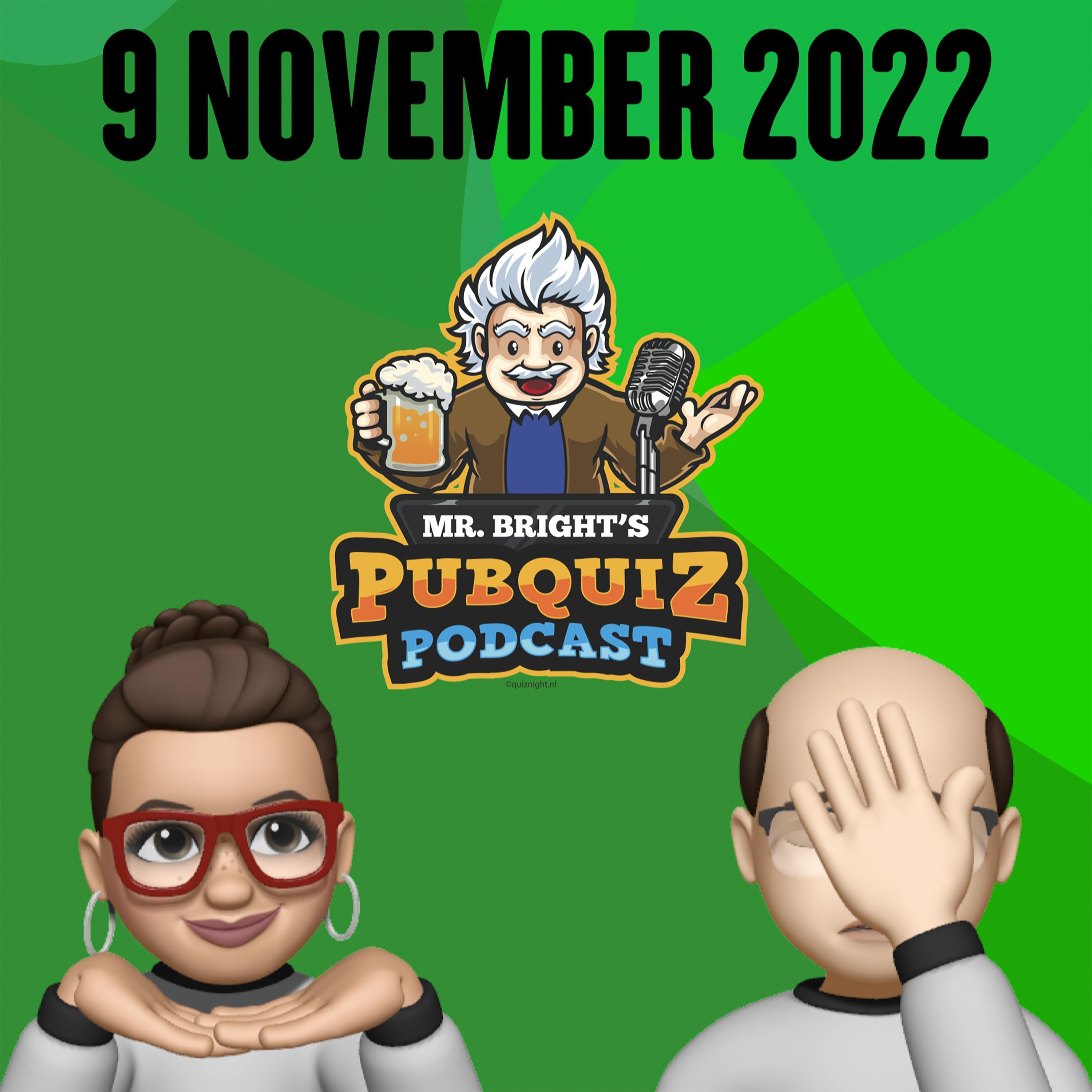 Pubquiz Podcast 9 november 2022 episode artwork
