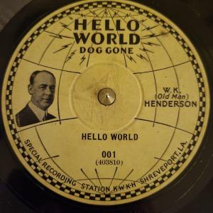 Hello World, Dog Gone Ya