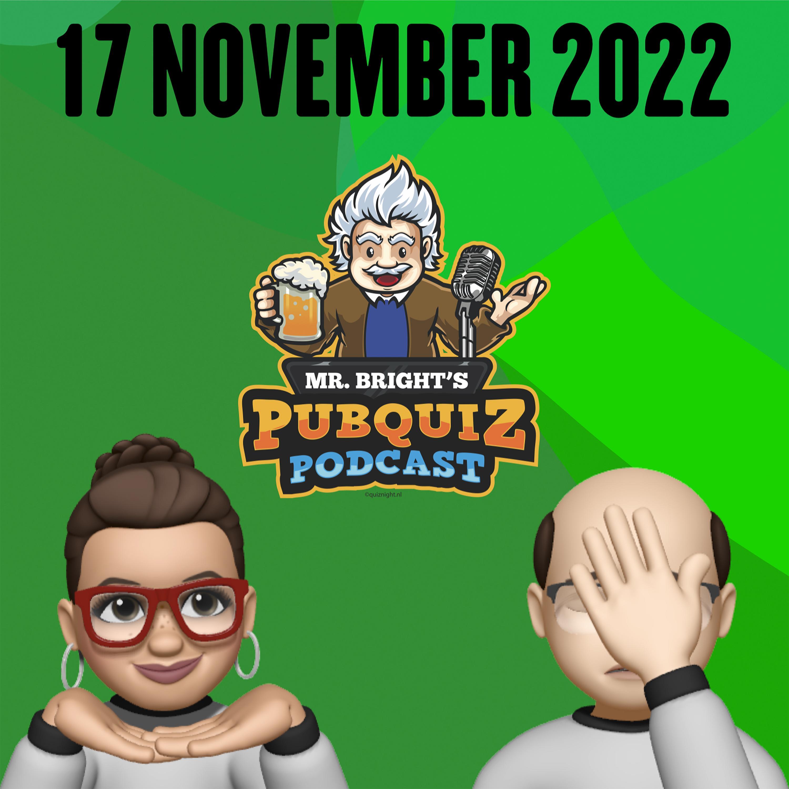 Pubquiz Podcast 17 november 2022 episode artwork