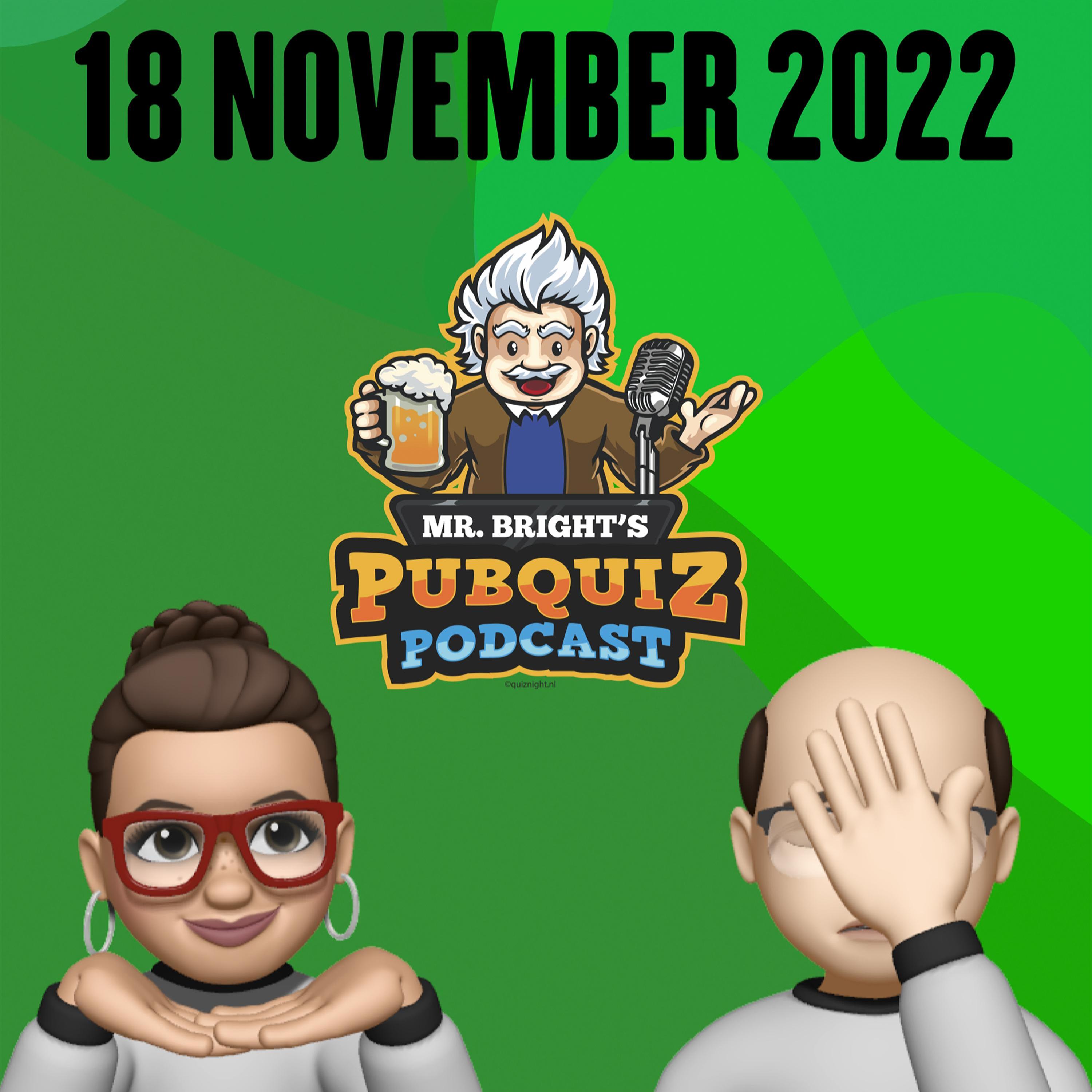 Pubquiz Podcast 18 november 2022 episode artwork