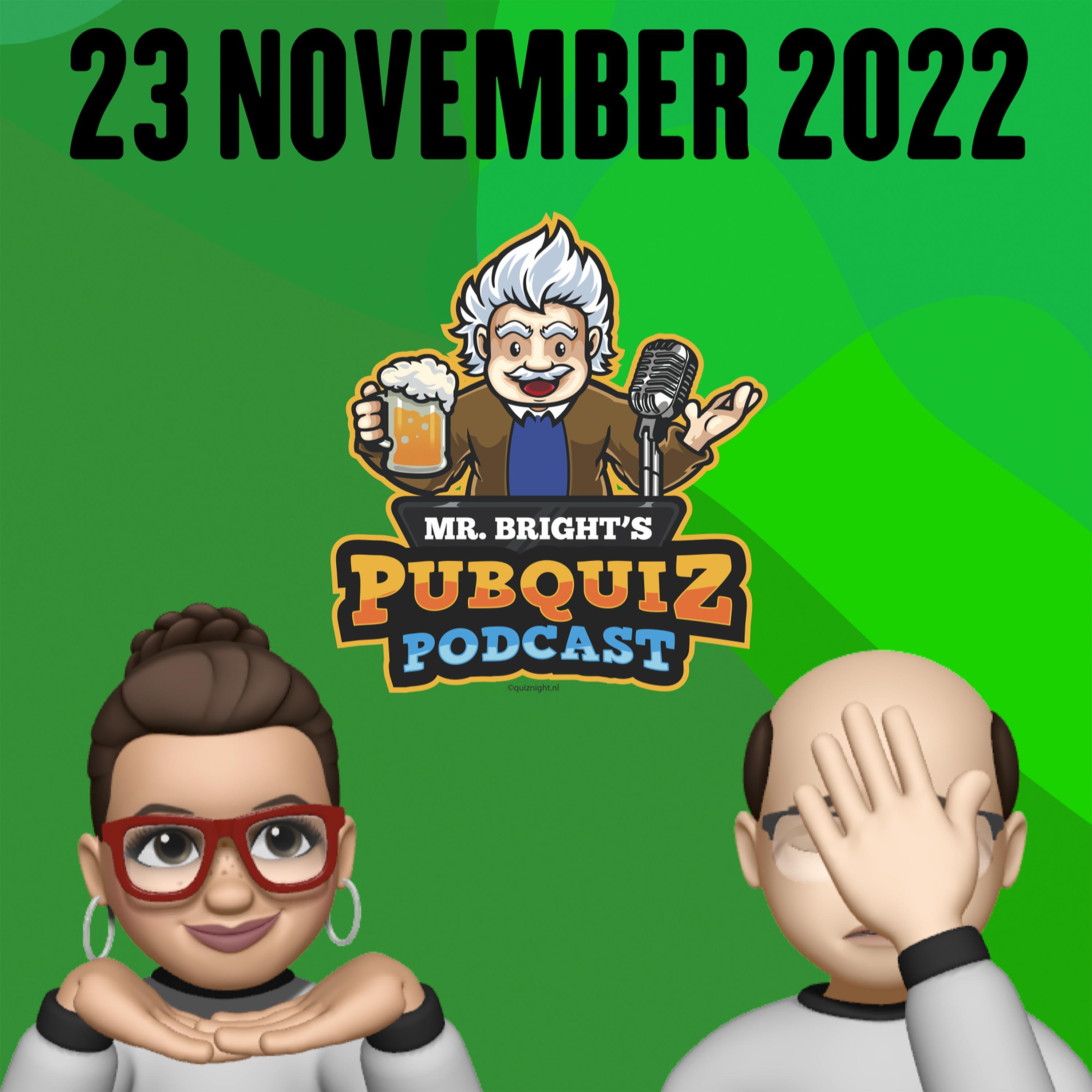 Pubquiz Podcast 23 november 2022 episode artwork