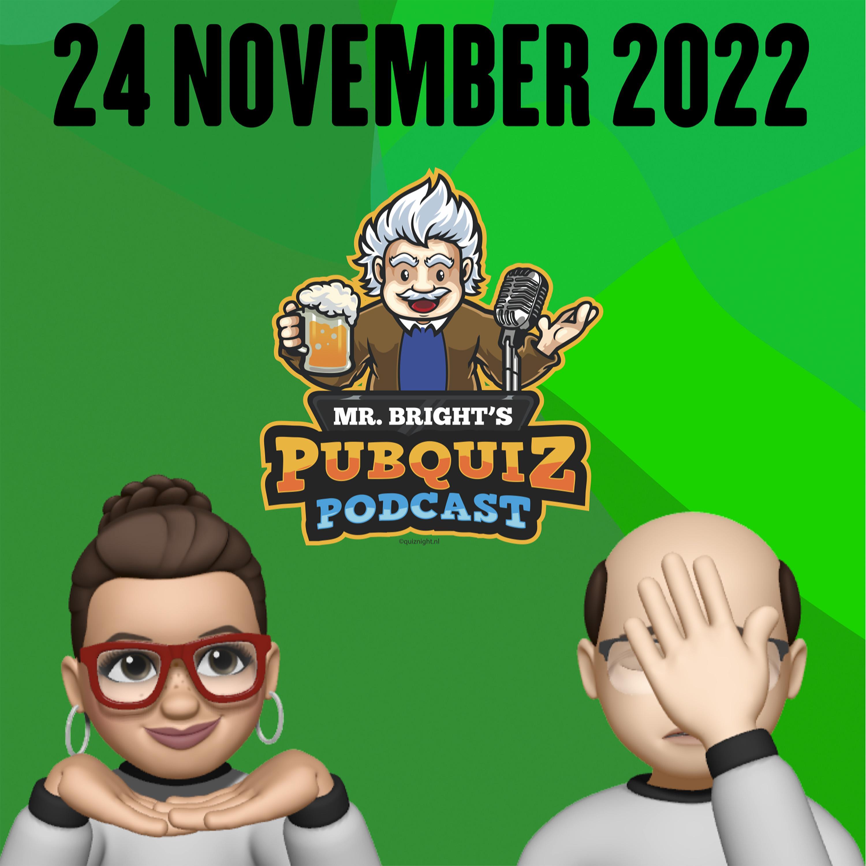 Pubquiz Podcast 24 november 2022 episode artwork
