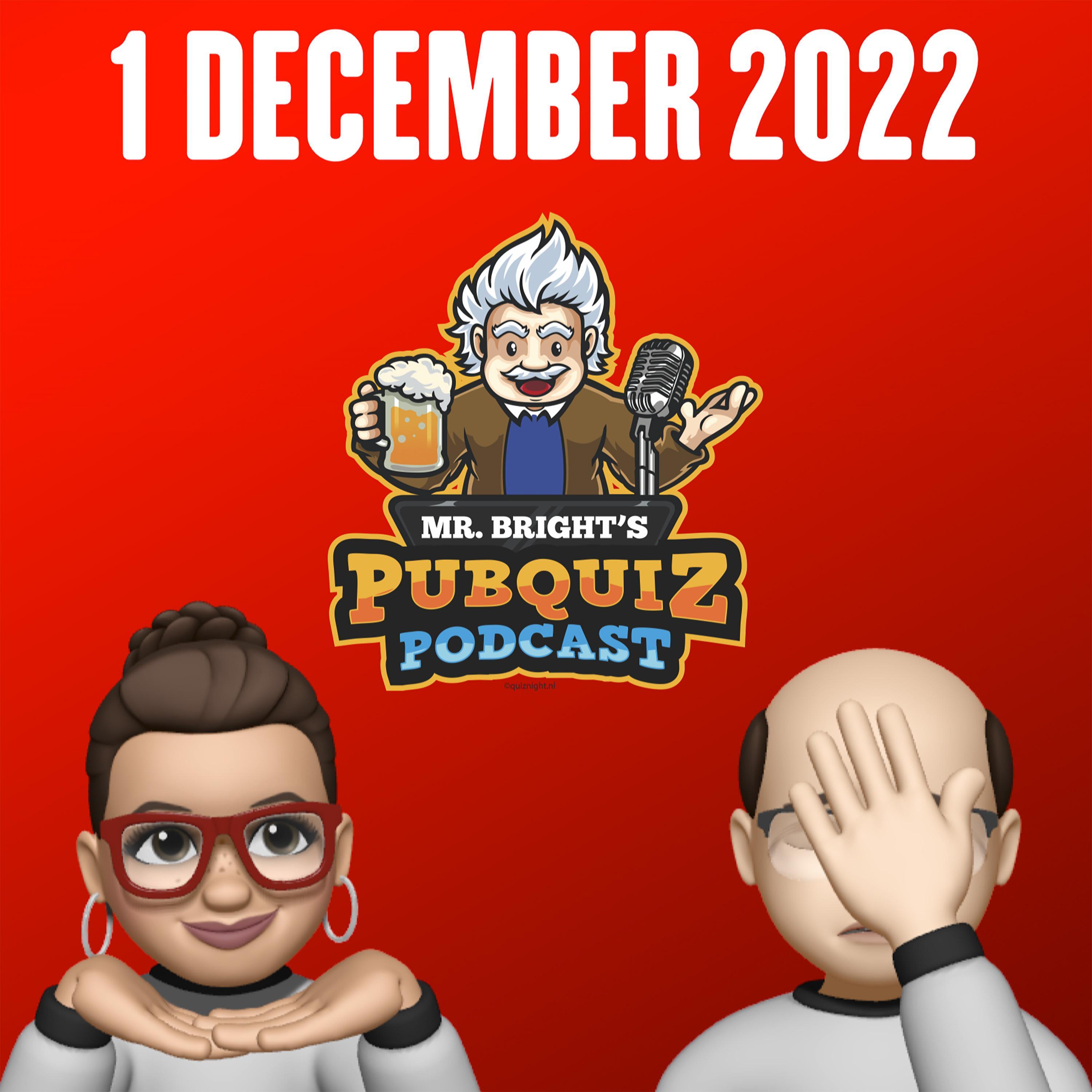 Pubquiz Podcast 1 december 2022 episode artwork