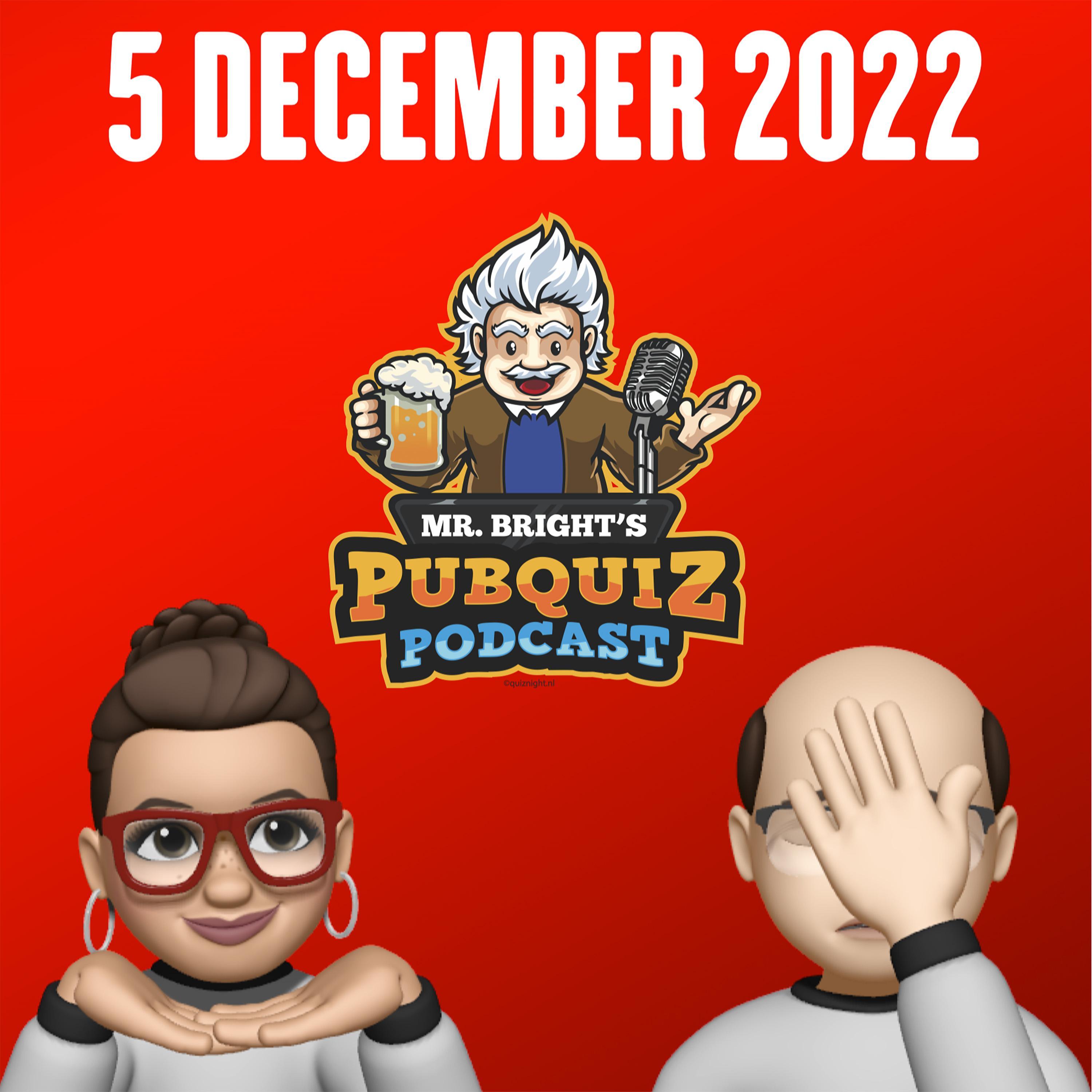 Pubquiz Podcast 5 december 2022 episode artwork
