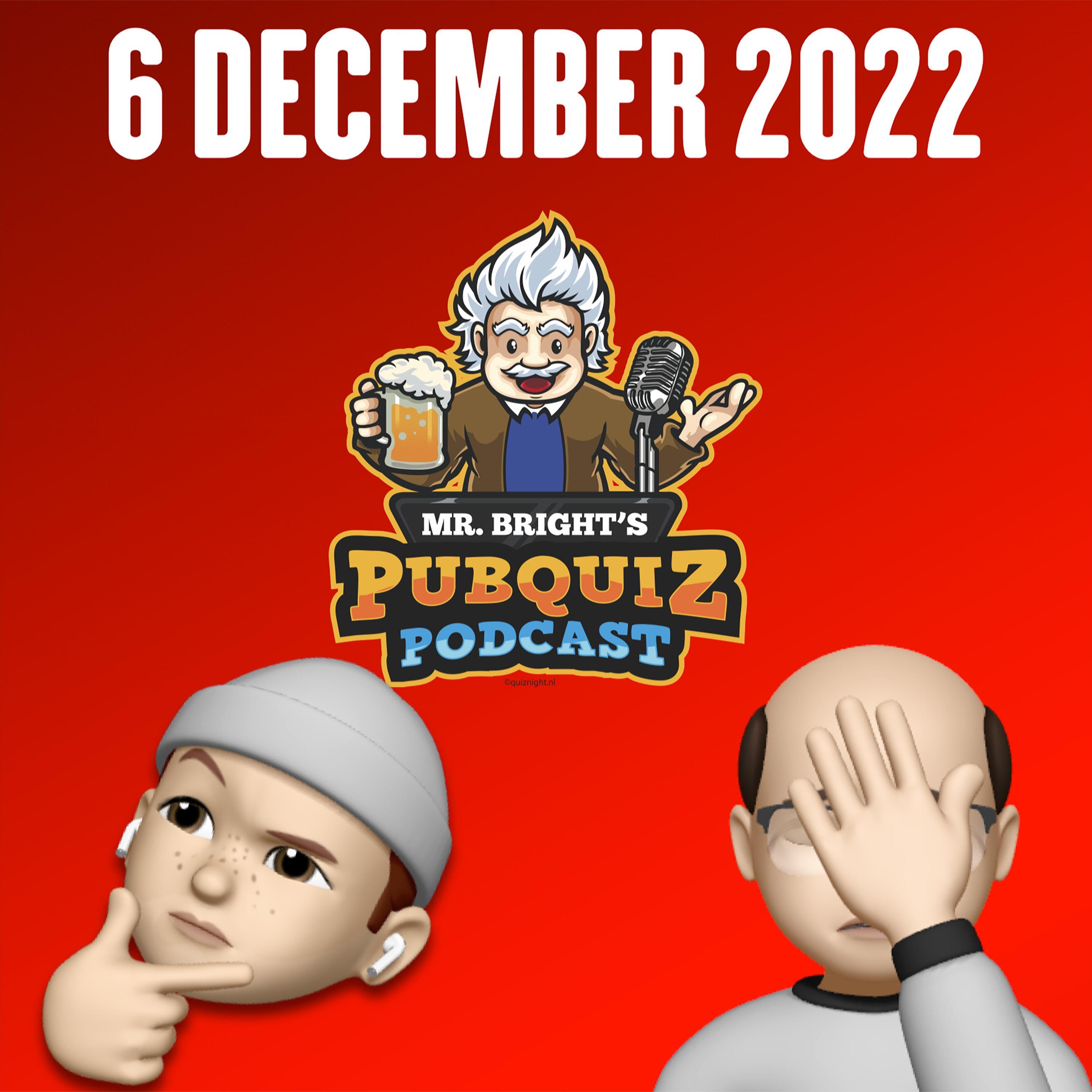 Pubquiz Podcast 6 december 2022 episode artwork