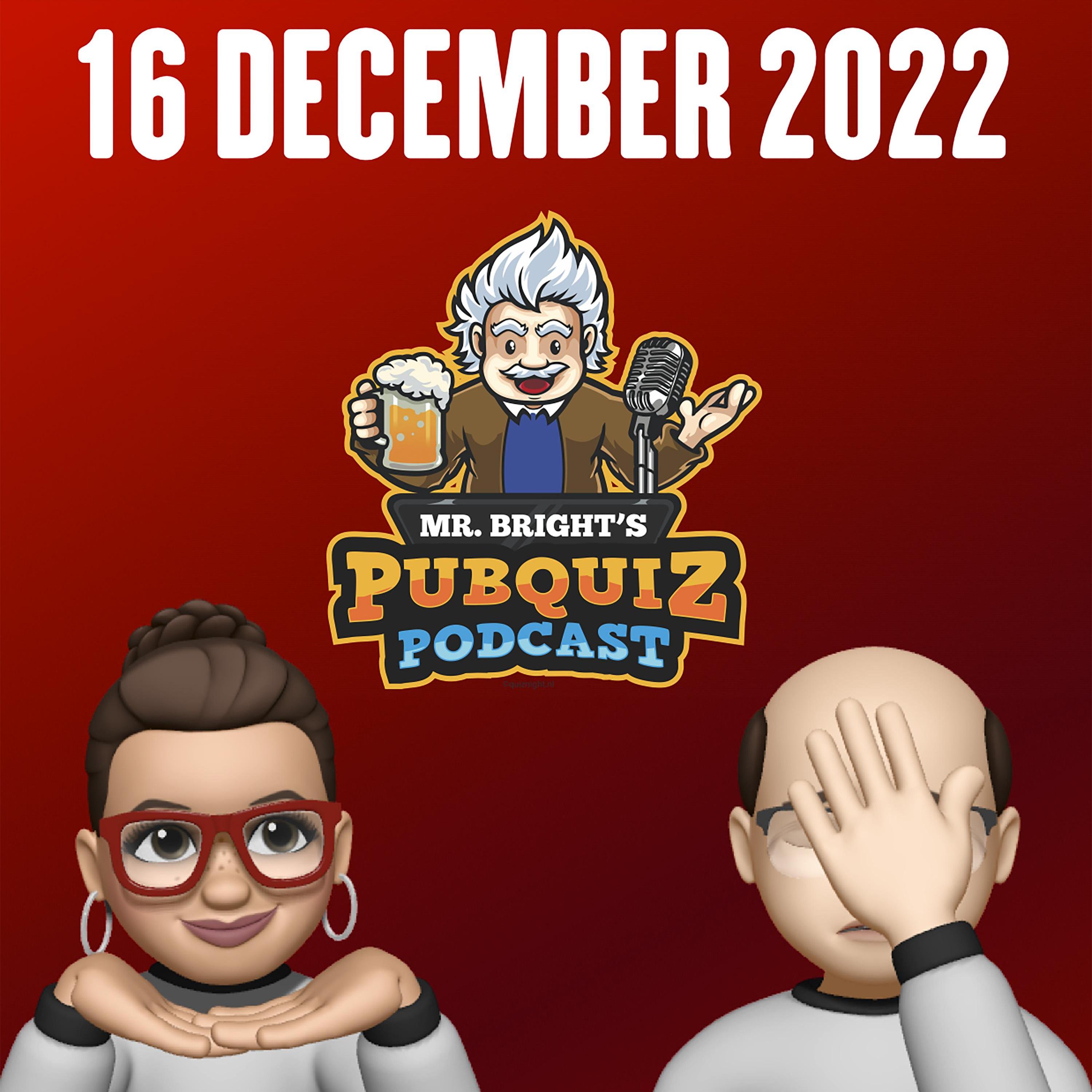 Pubquiz Podcast 16 december 2022 episode artwork