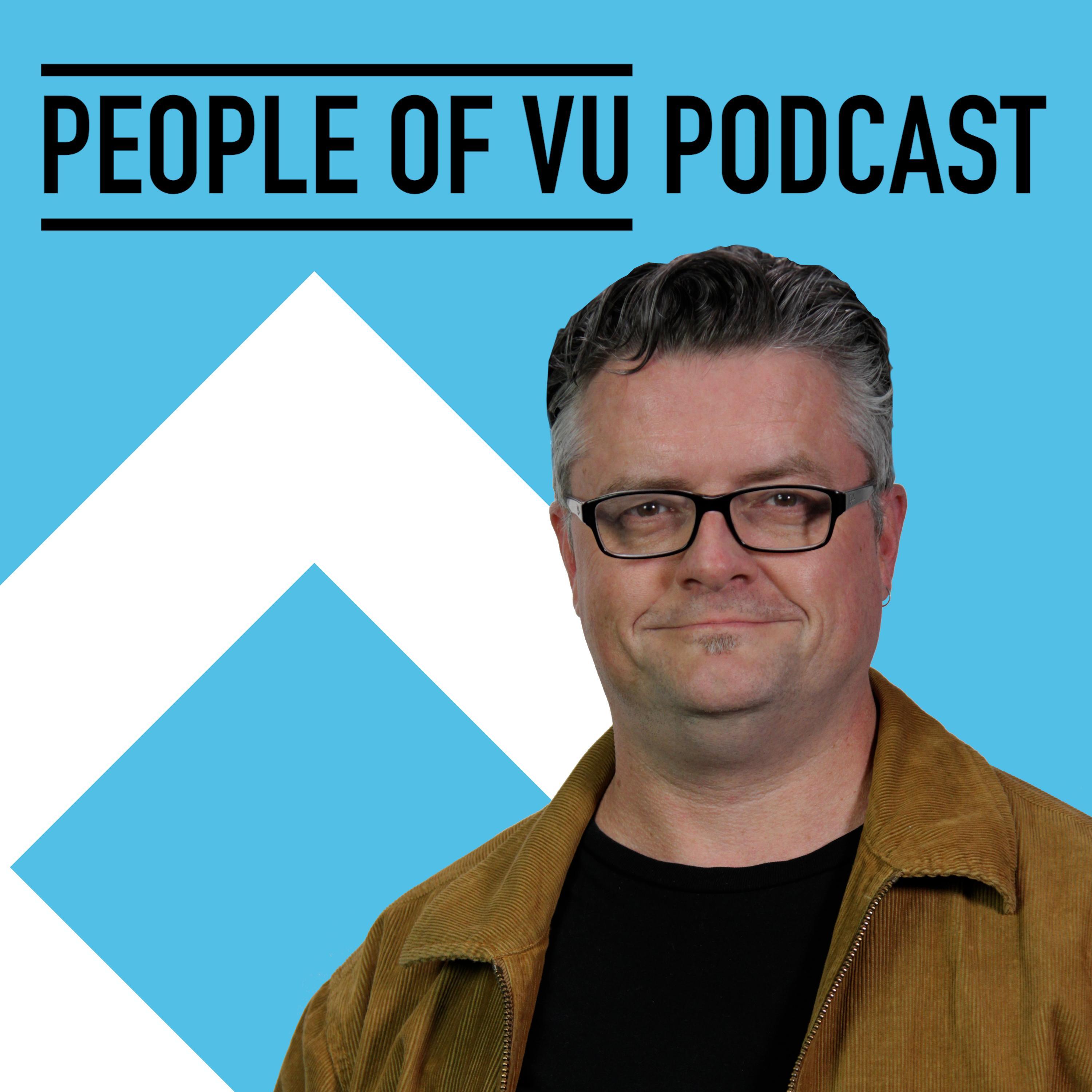 Prof. Adam Shoemaker with Stuart Clegg episode artwork