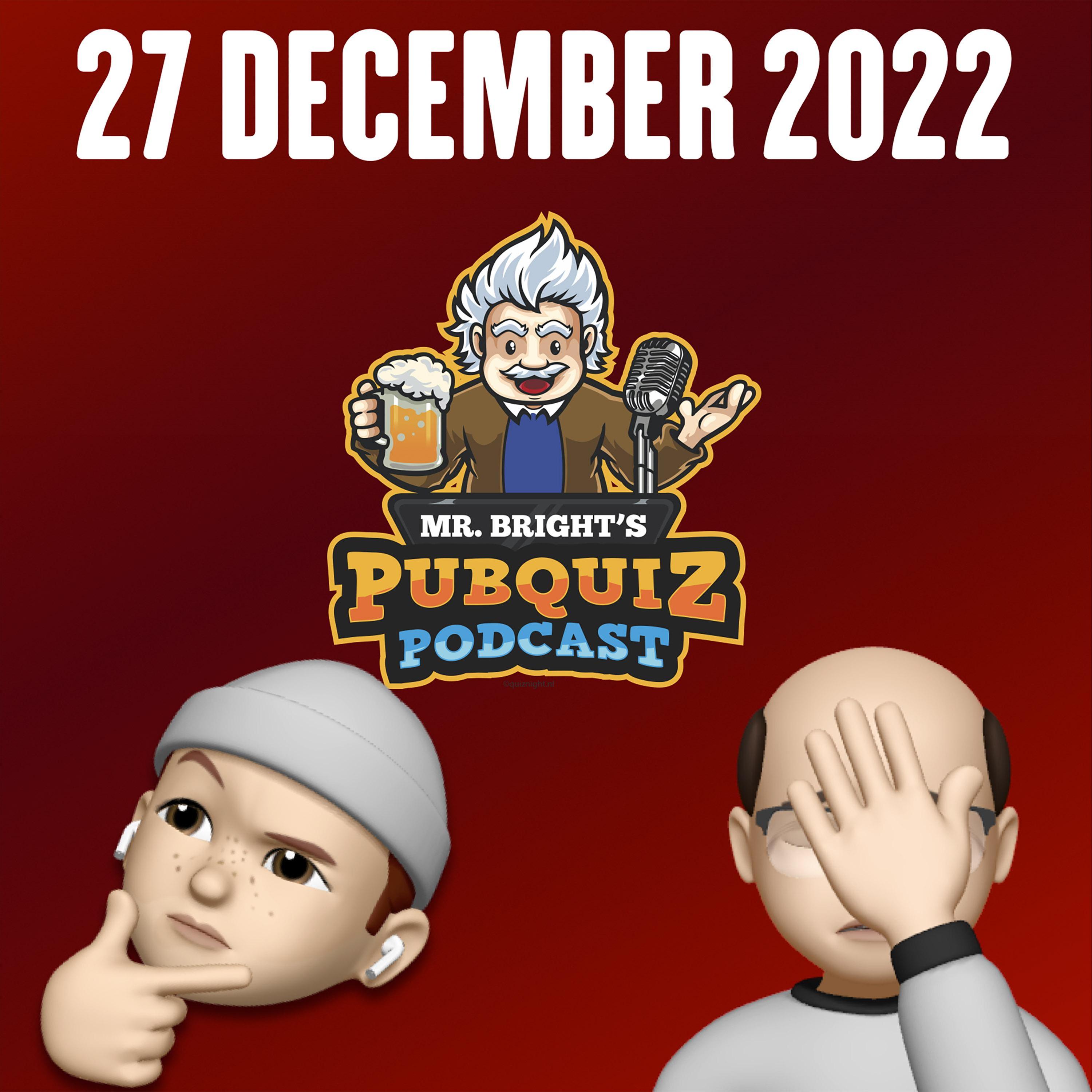 Pubquiz Podcast 27 december 2022 episode artwork