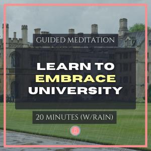 how to embrace university life | 20 min mindfulness meditation for university students (with rain)