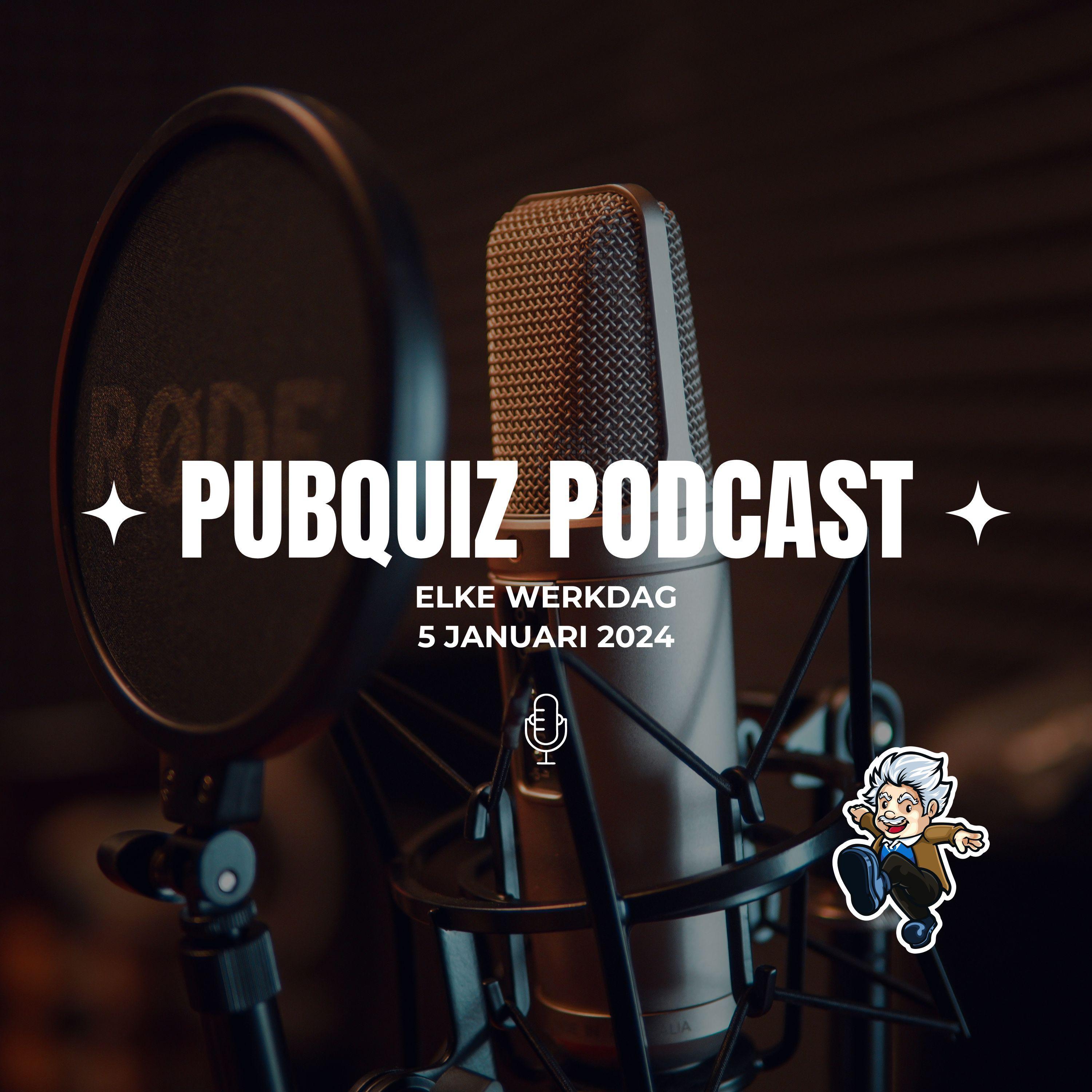 Pubquiz Podcast 5 januari 2024 episode artwork