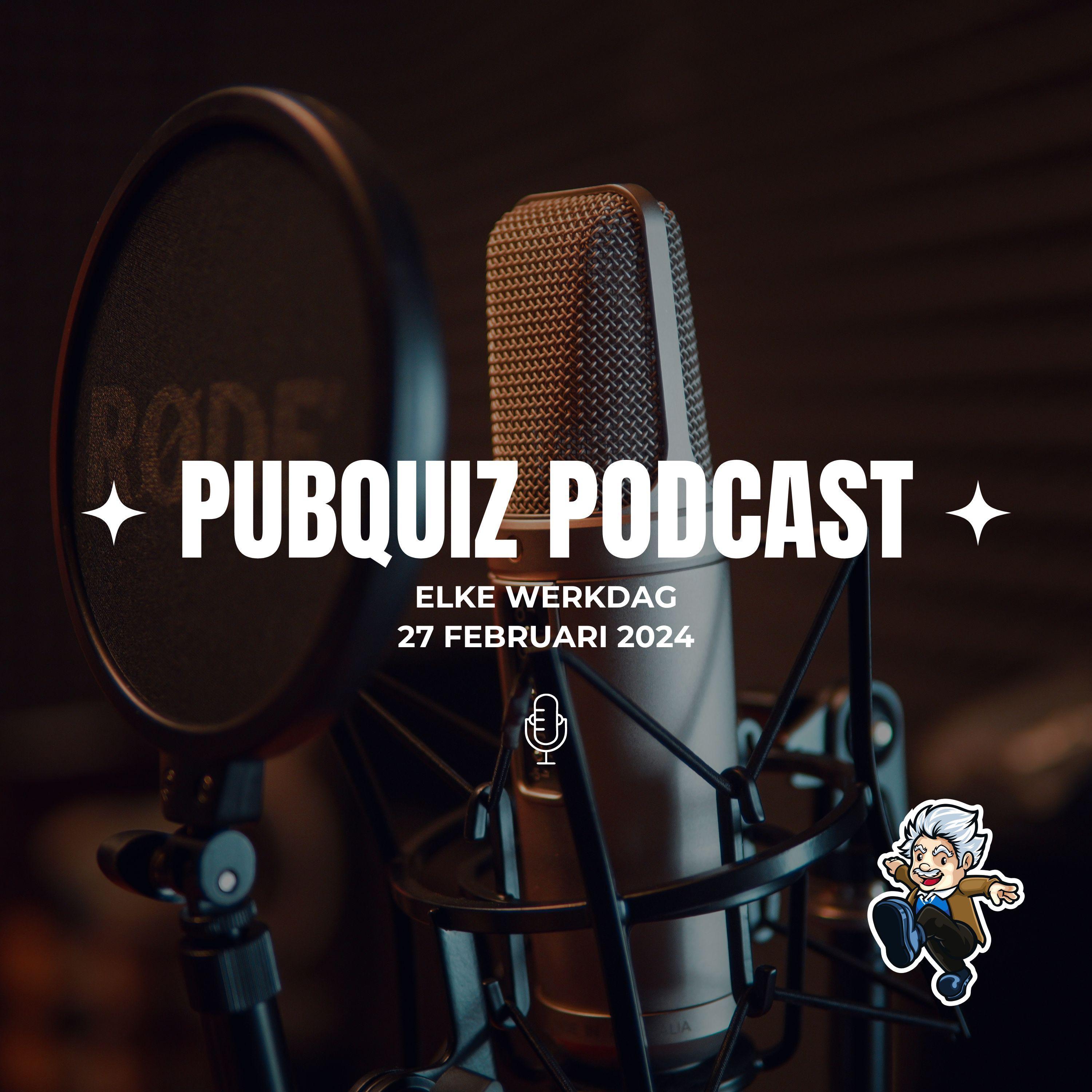 Pubquiz Podcast 27 februari 2024 episode artwork