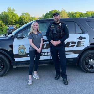 Crisis Co-Response Unit - Officer Brandon Watson and Rachel Smith, Licensed Master Social Worker (LMSW)