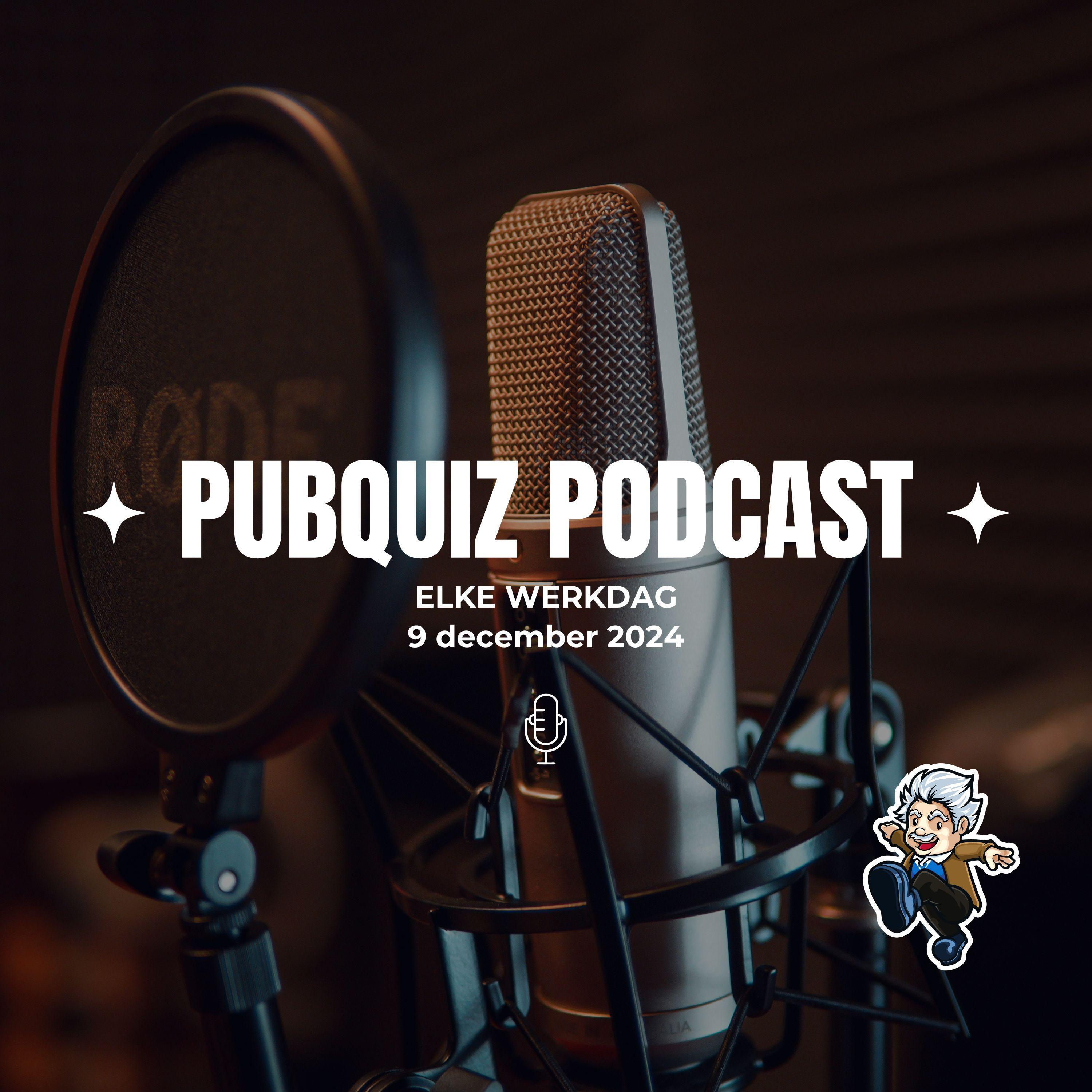 Pubquiz Podcast 9 december 2024 episode artwork