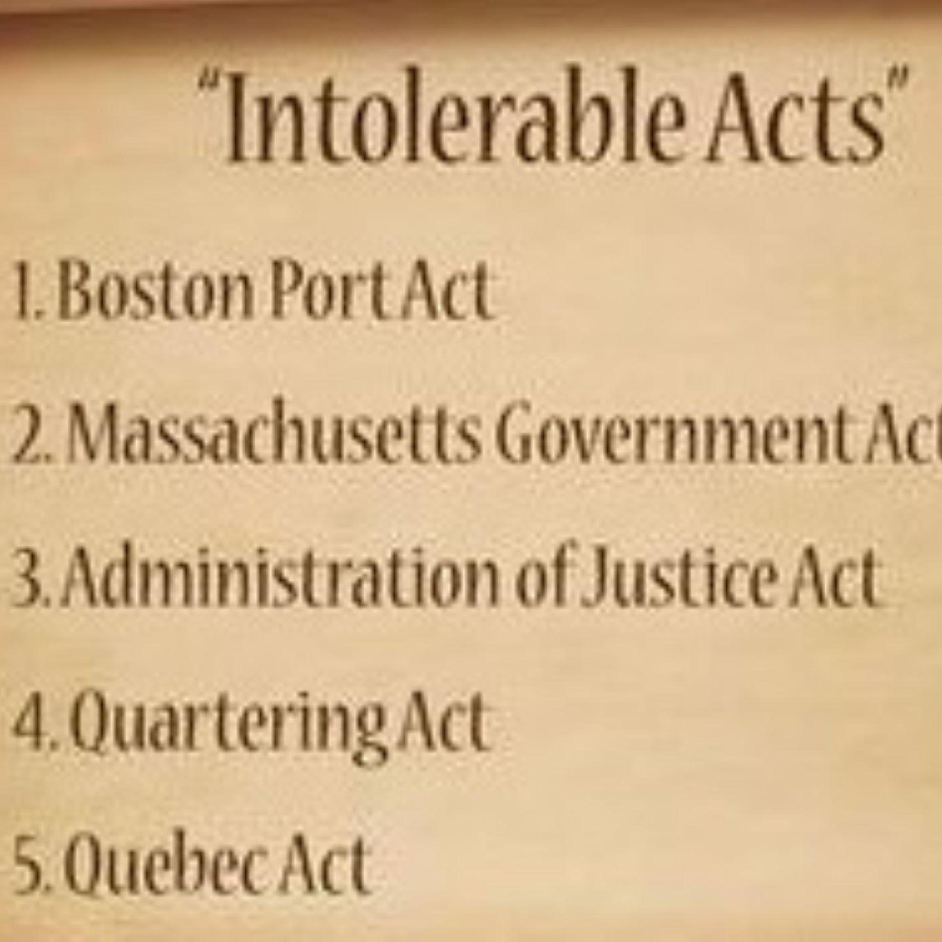 Special - Headlines Through History with Eric Buchanan! THE INTOLERABLE ACTS!