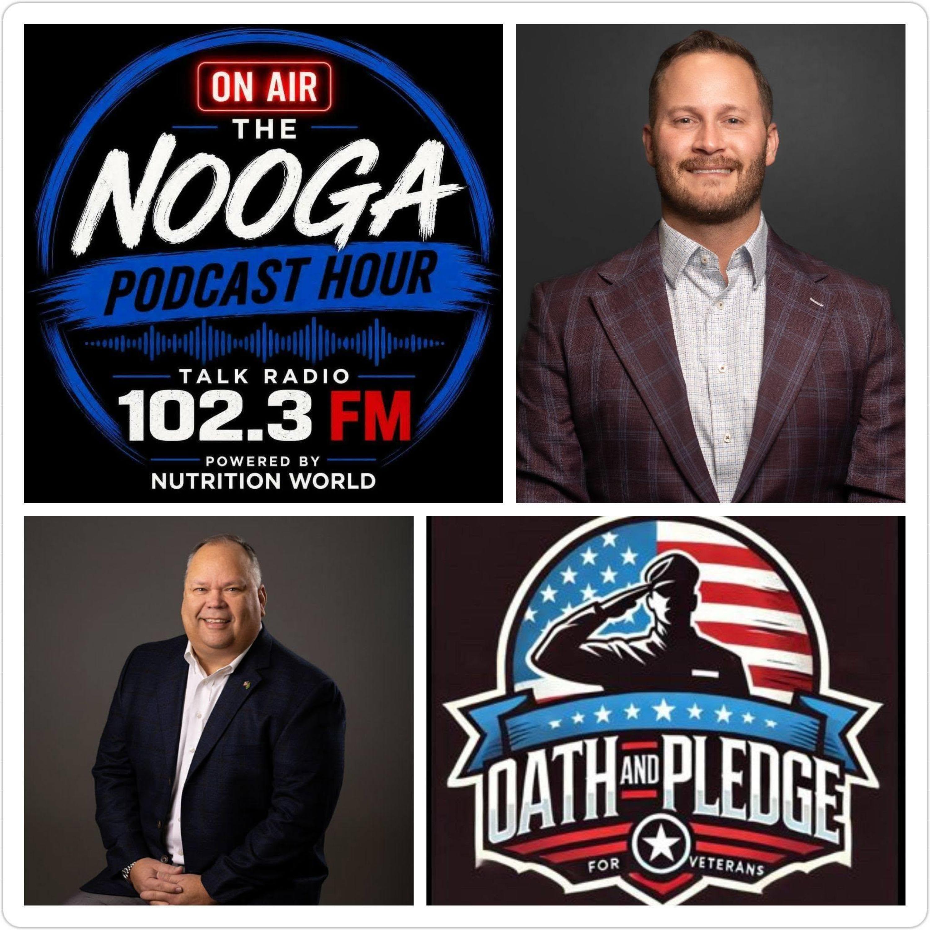 Nooga Podcast Radio on Talk Radio 102.3! Oath and Pledge with Army Vet - John Ballinger and Marine Justin Brock